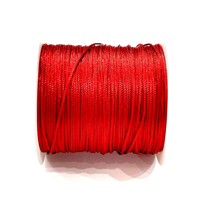 1MM Parachute Cord, Red Color Braided Knotting Cord, Shamballa Beading String, 100 Yards Reel£8