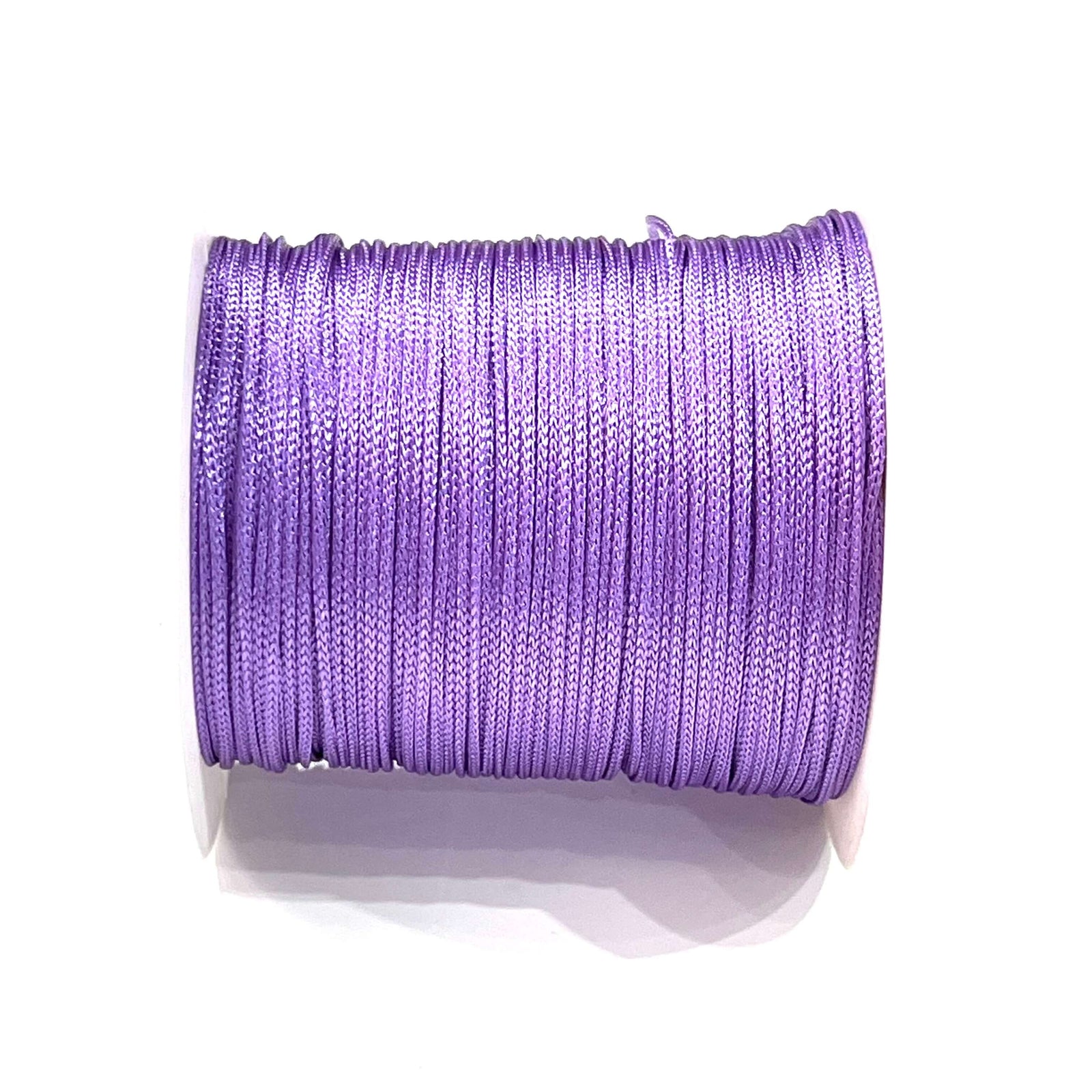 1MM Parachute Cord, Lilac Color Braided Knotting Cord, Shamballa Beading String, 100 Yards Reel
