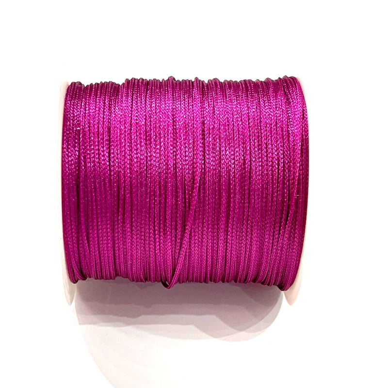 1MM Parachute Cord, Fuchsia Color Braided Knotting Cord, Shamballa Beading String, 100 Yards Reel£8