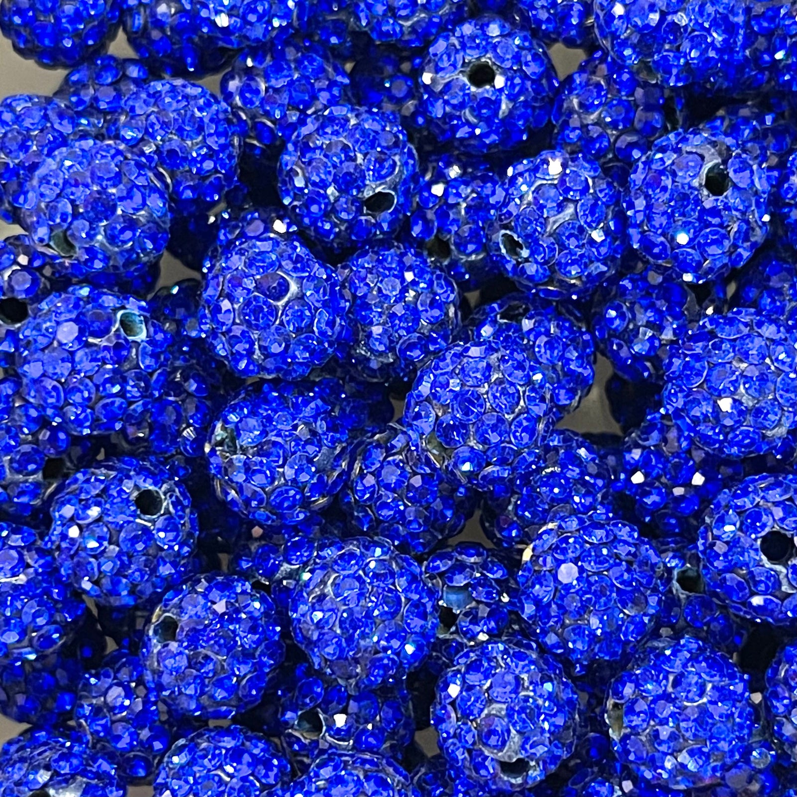 10mm Shamballa Beads, 10mm Quality Pave Rhinestone Disco Balls,3 pcs in a pack