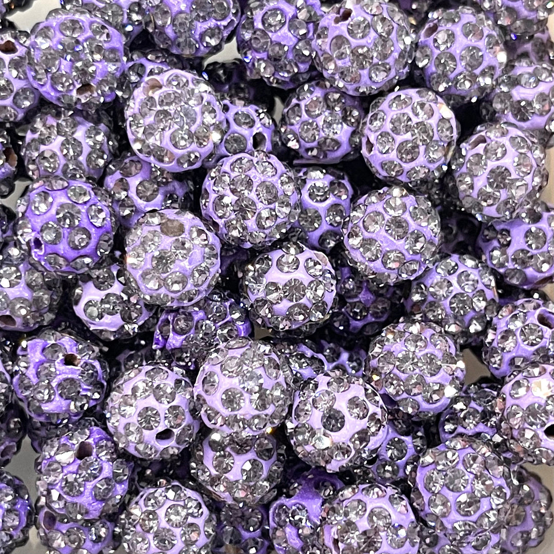 10mm Shamballa Beads, 10mm Quality Pave Rhinestone Disco Balls,3 pcs in a pack