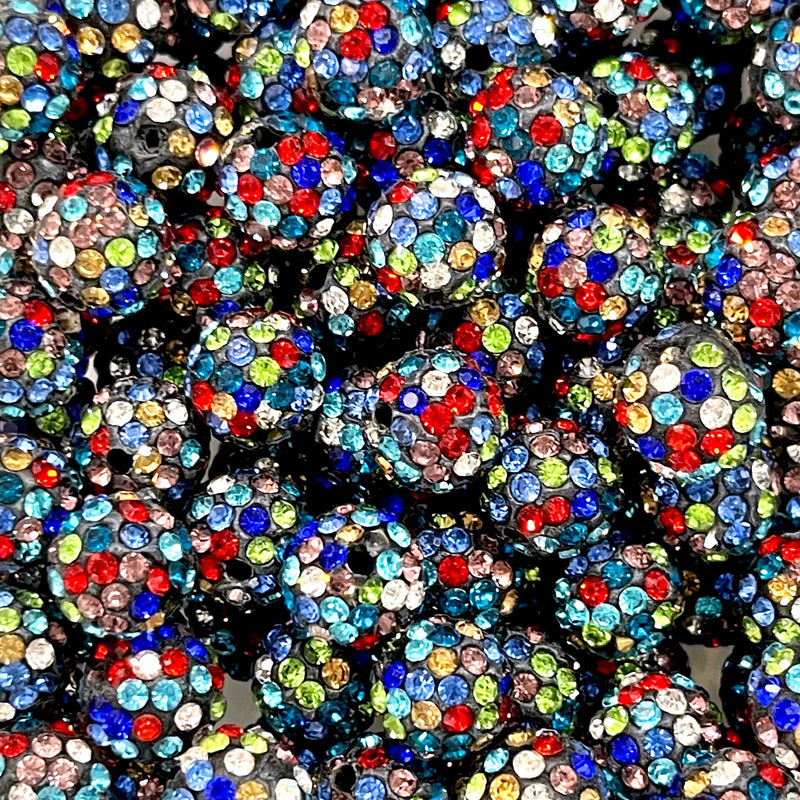 9mm Shamballa Beads, 9mm Quality Pave Rhinestone Disco Balls,3 pcs in a pack £1.5