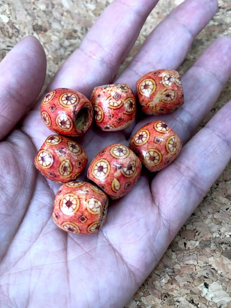 10 Wood Spacer Beads , 16 x 17mm Wooden Beads ,Natural Wooden Beads For Jewelry Making, 17mm Round Wooden Beads£2