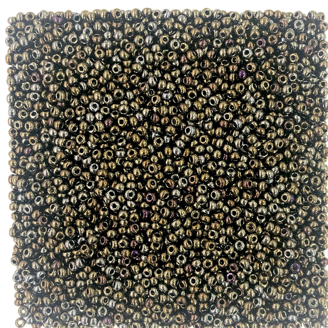 Preciosa Seed Beads 8/0 Rocailles-Round Hole-20 Gr, 59115 Brown Iris