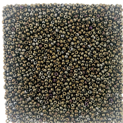 Preciosa Seed Beads 8/0 Rocailles-Round Hole-20 Gr, 59115 Brown Iris
