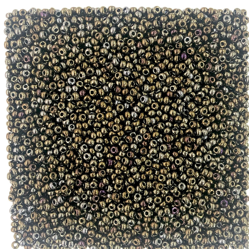 Preciosa Seed Beads 8/0 Rocailles-Round Hole-20 Gr, 59115 Brown Iris