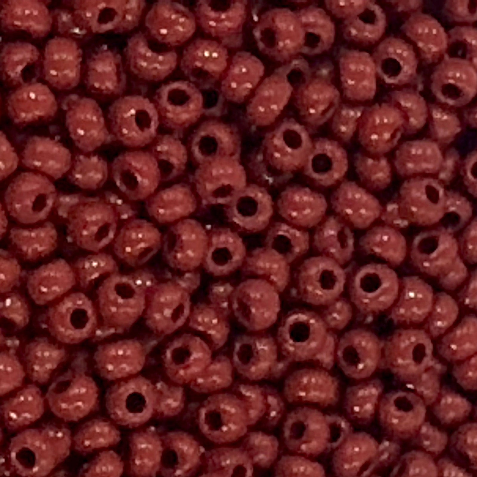 Preciosa Seed Beads 8/0 Rocailles-Round Hole-100 Gr, 93300 Opaque Red Coral