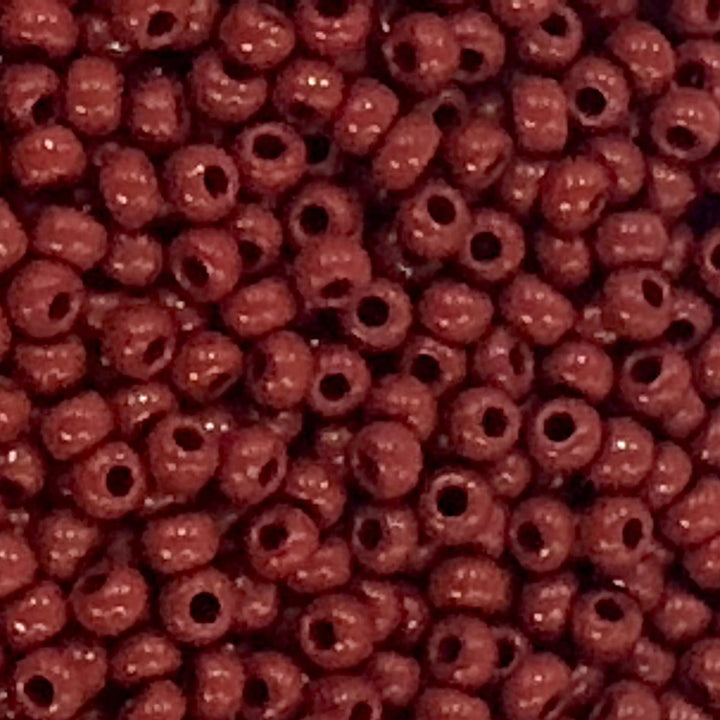 Preciosa Seed Beads 8/0 Rocailles-Round Hole-100 Gr, 93300 Opaque Red Coral