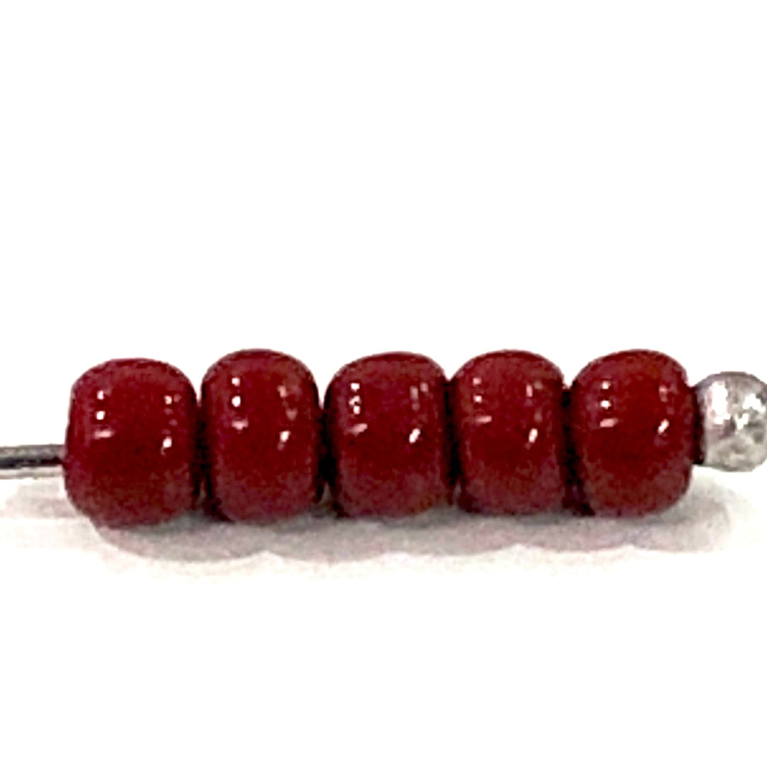 Preciosa Seed Beads 8/0 Rocailles-Round Hole-100 Gr, 93300 Opaque Red Coral