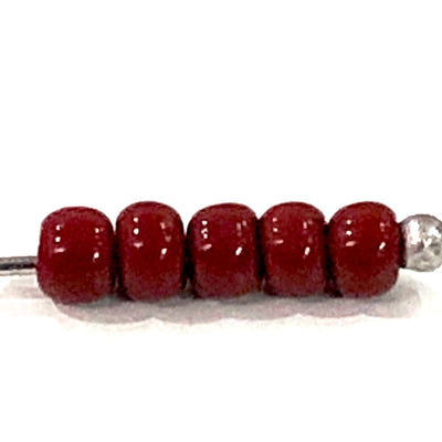 Preciosa Seed Beads 8/0 Rocailles-Round Hole-100 Gr, 93300 Opaque Red Coral