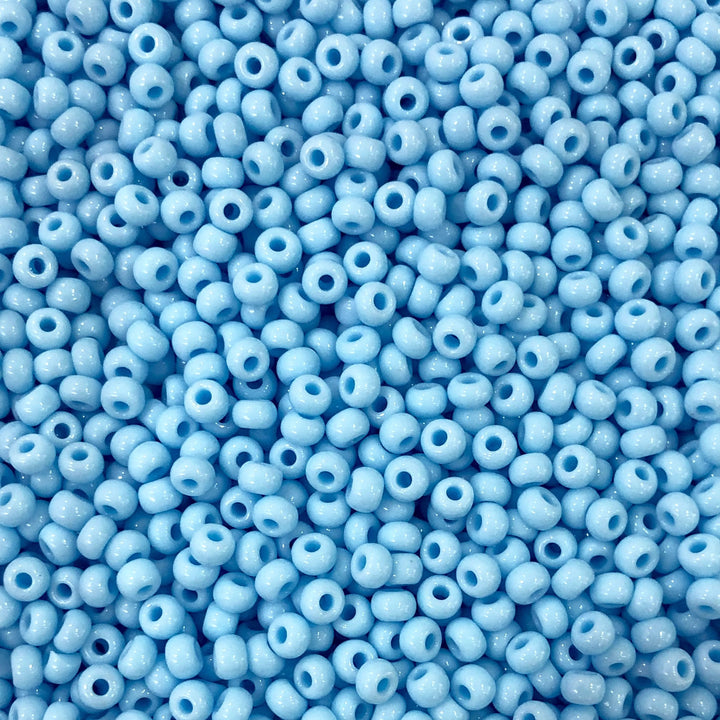 Preciosa Seed Beads 8/0 Rocailles-Round Hole-100 Gr,63000 Lt. Turquoise