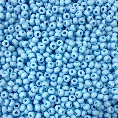 Preciosa  Seed Beads 8/0 Rocailles-Round Hole-100 Gr,63000 Lt. Turquoise