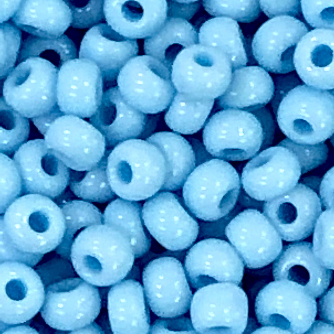 Preciosa Seed Beads 8/0 Rocailles-Round Hole-100 Gr,63000 Lt. Turquoise