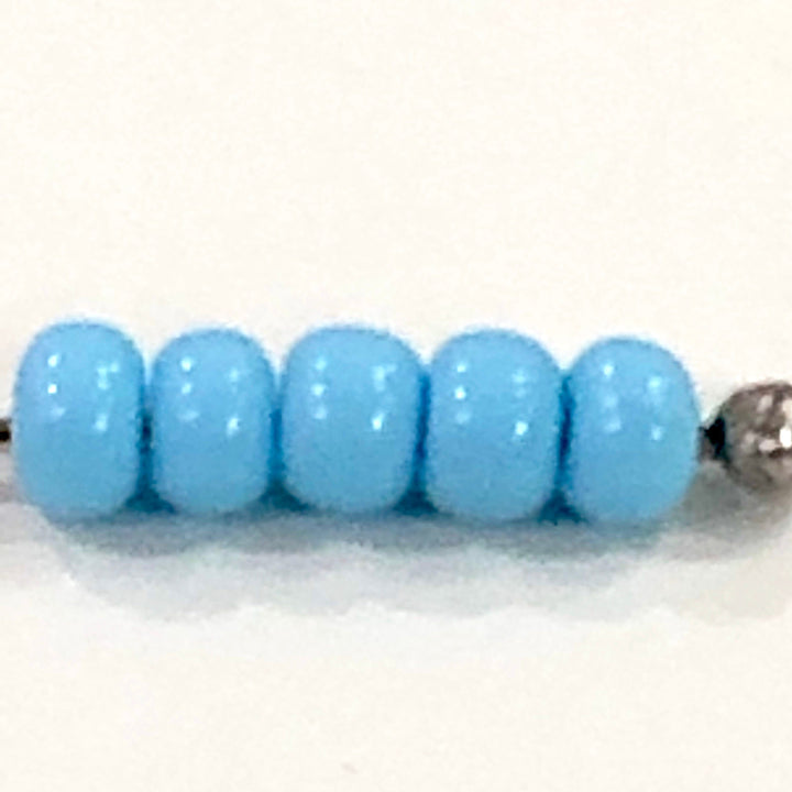 Preciosa Seed Beads 8/0 Rocailles-Round Hole-100 Gr,63000 Lt. Turquoise