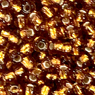 Preciosa  Seed Beads 8/0 Rocailles-Round Hole-20 Gr, 17090 Topaz Silver Lined