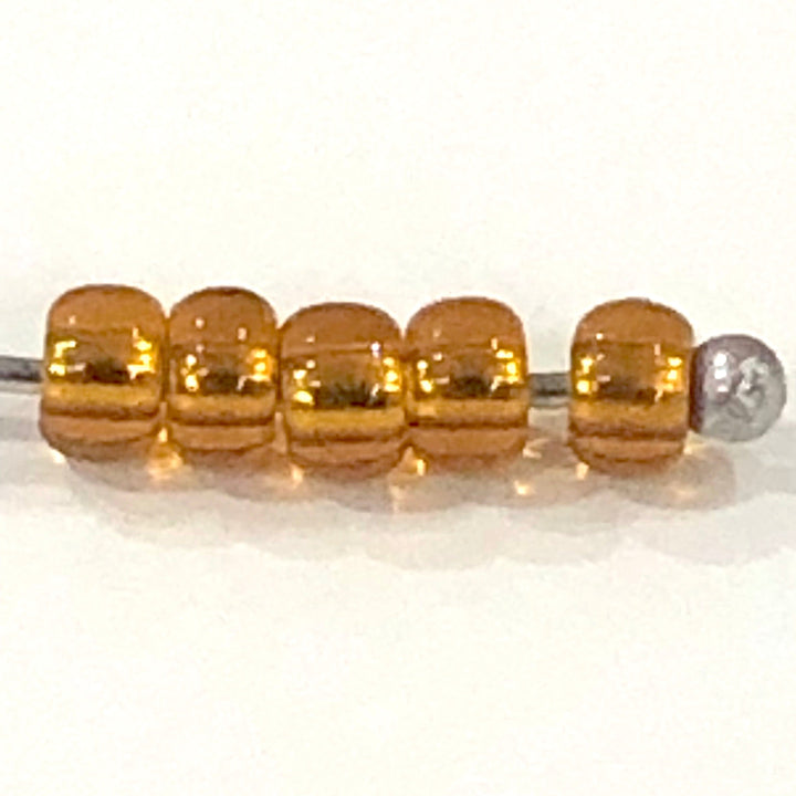 Preciosa Seed Beads 8/0 Rocailles-Round Hole-20 Gr, 17090 Topaz Silver Lined
