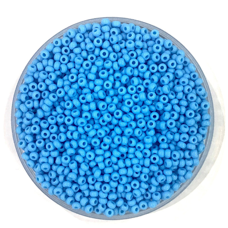 Preciosa  Seed Beads 8/0 Rocailles-Round Hole-20 Gr,63020  Turquoise