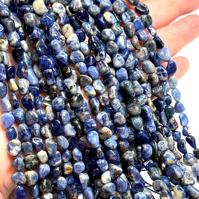 Genuine Sodalite Natural Gemstone Nuggets,54 Beads