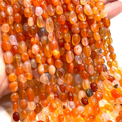 Pépites de pierres précieuses naturelles d'agate véritable, 50 perles