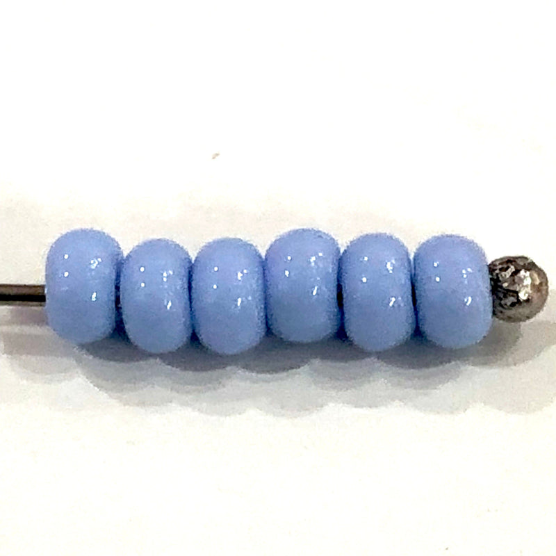 Preciosa  Seed Beads 8/0 Rocailles-Round Hole 100 gr, 33000 Opaque Lt. Blue