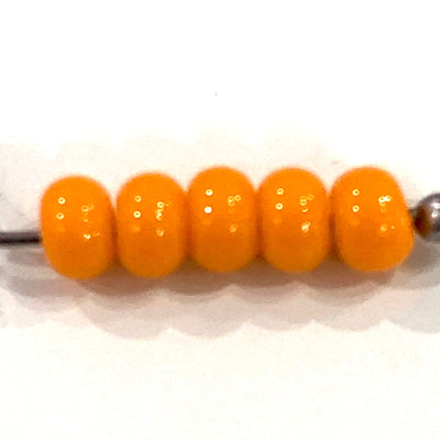 Perles de Rocailles Preciosa 6/0 Rocailles-Trou Rond 20 gr, 93110 Orange Opaque