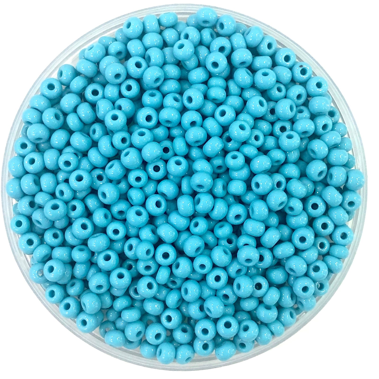 Preciosa Seed Beads 6/0 Rocailles-Round Hole 20 gr, 63030 Turquoise