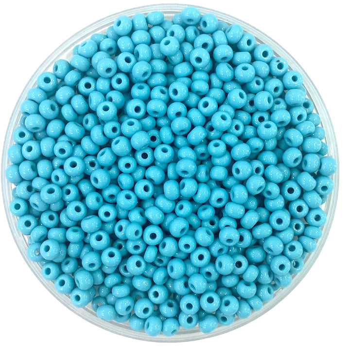 Preciosa Seed Beads 6/0 Rocailles-Round Hole 20 gr, 63030 Turquoise
