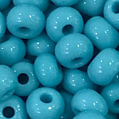 Preciosa Seed Beads 6/0 Rocailles-Round Hole 20 gr, 63030 Turquoise