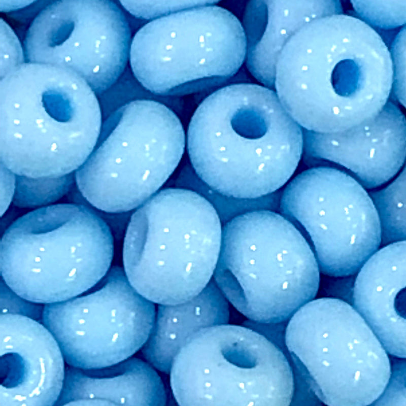 Preciosa Seed Beads 6/0 Rocailles-Round Hole 20 gr, 63000 Lt Turquoise