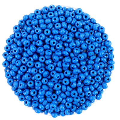 Preciosa Seed Beads 6/0 Rocailles-Round Hole 20 gr, 33210 Opaque  Blue