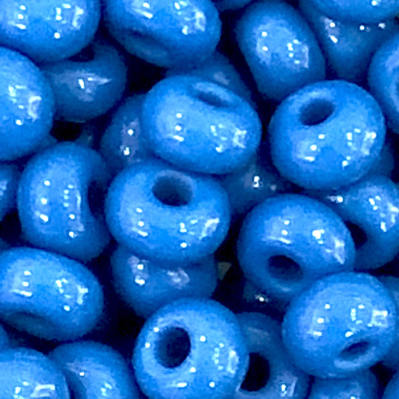 Perles de Rocailles Preciosa 6/0 Rocailles-Trou Rond 20 gr, 33210 Bleu Opaque