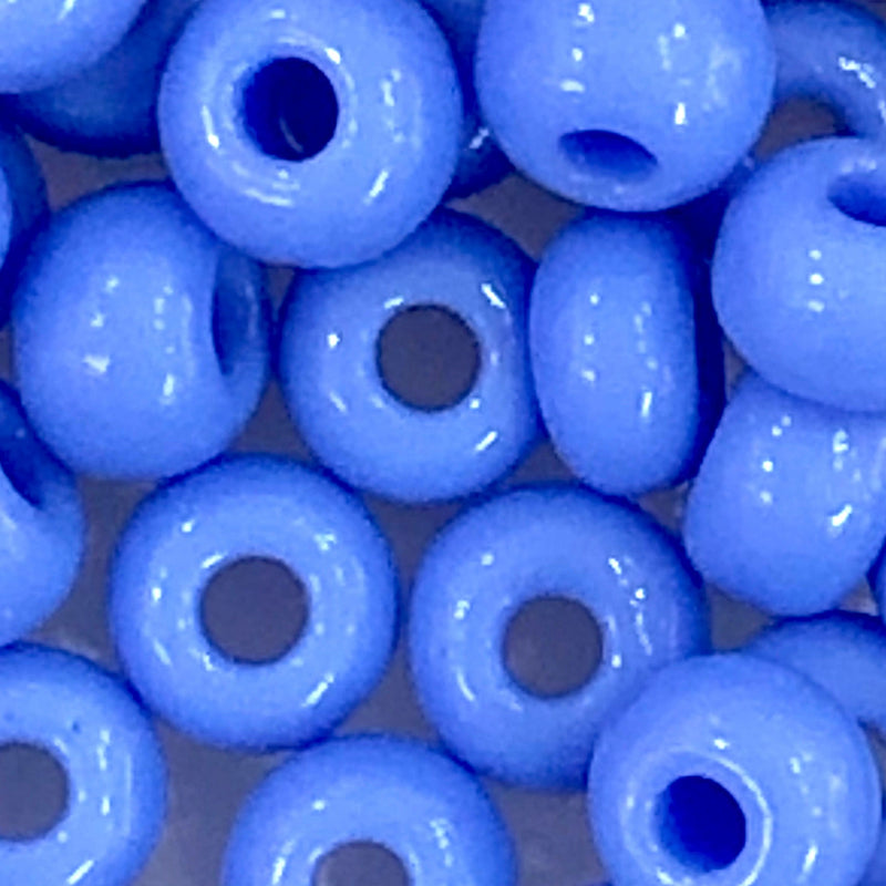 Preciosa Seed Beads 6/0 Rocailles-Round Hole 20 gr, 33020 Opaque Blue