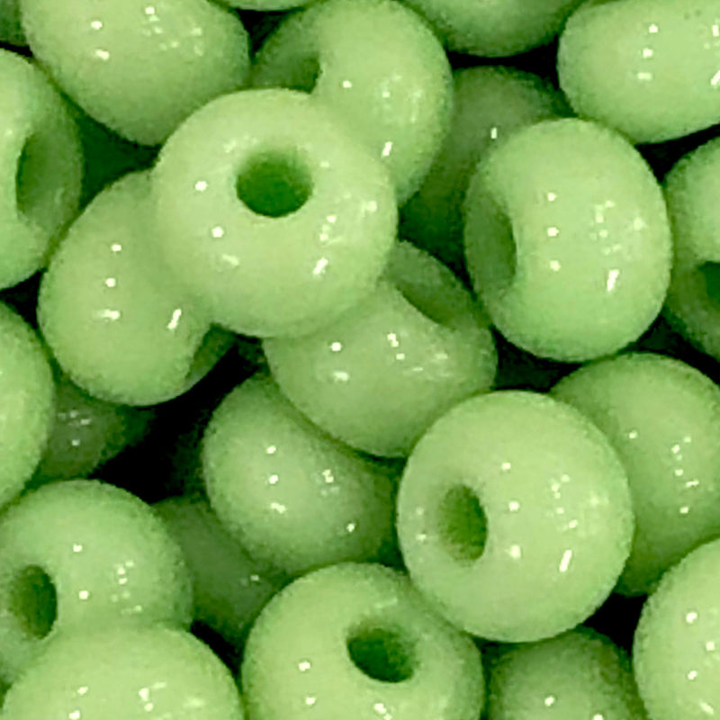 Preciosa  Seed Beads 6/0 Rocailles-Round Hole 100 gr, 53410 Opaque Lt. Green