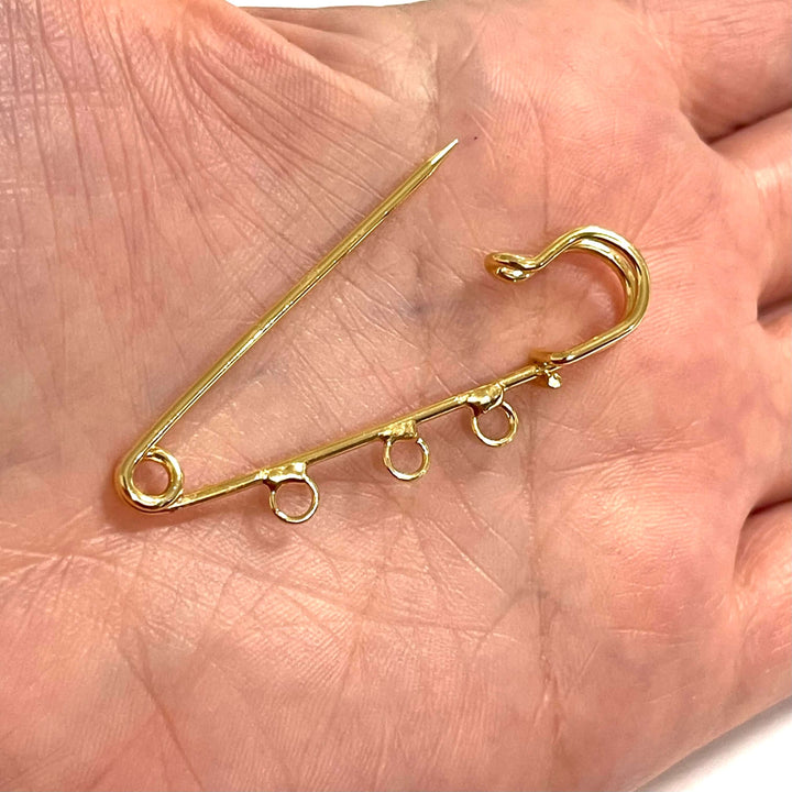 24Kt Gold Plated Kilt Pins, Gold Brooch Pins