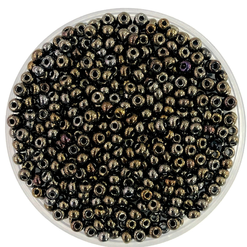 Preciosa Seed Beads 6/0 Rocailles-Round Hole 20 gr, 59115 Brown Iris