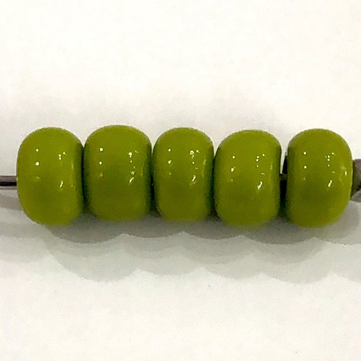 Preciosa Seed Beads 6/0 Rocailles-Round Hole 20 gr, 53430 Opaque Olivine Green