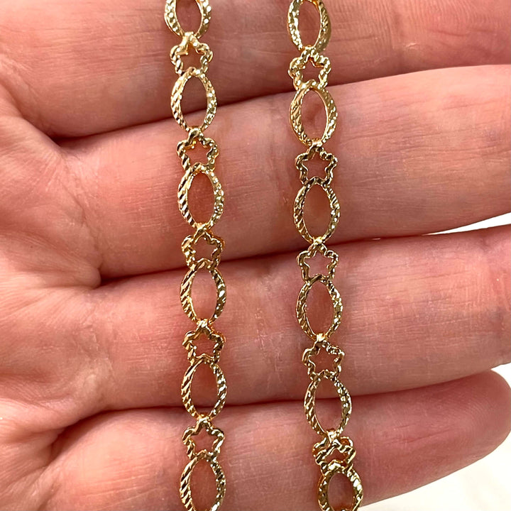 24Kt Gold Plated 5mm Double Layer Soldered Chain, 5mm Gold Chain