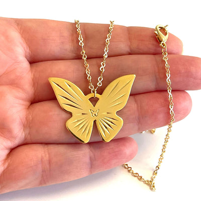 24Kt Gold Plated Butterfly Pendant