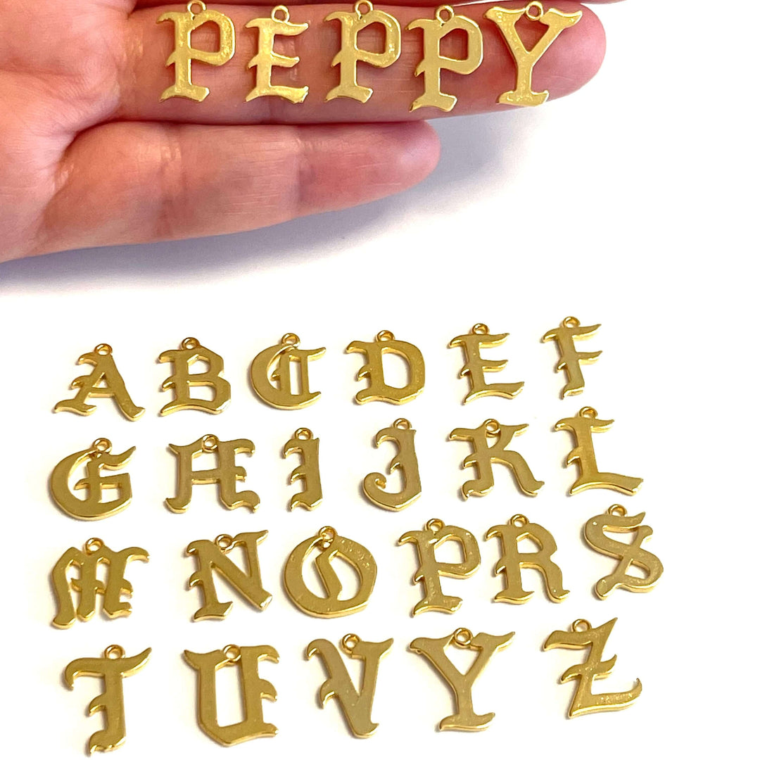 24Kt Gold Plated Initial Charms