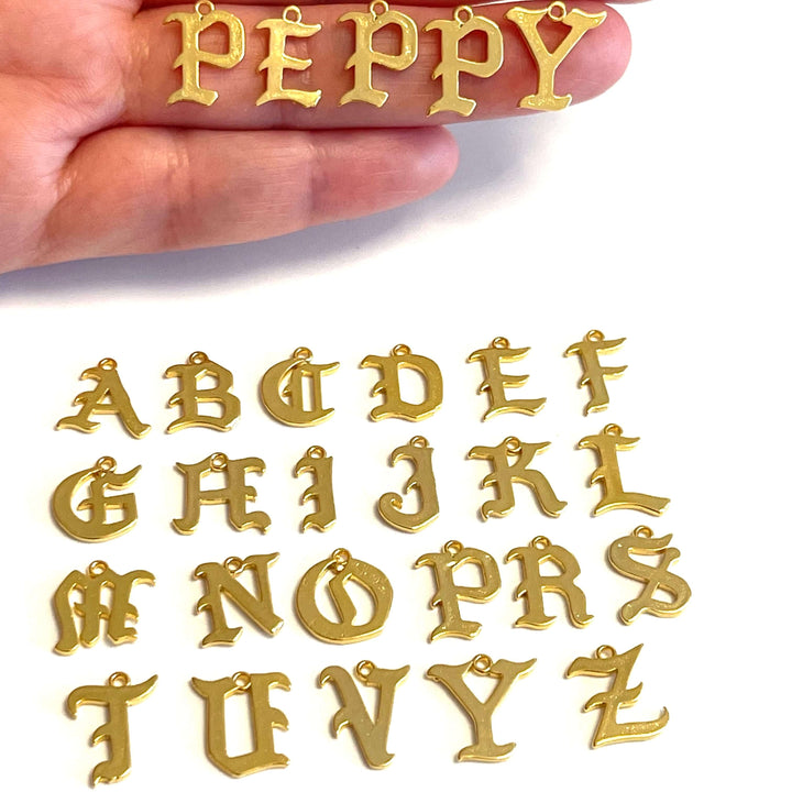 24Kt Gold Plated Initial Charms