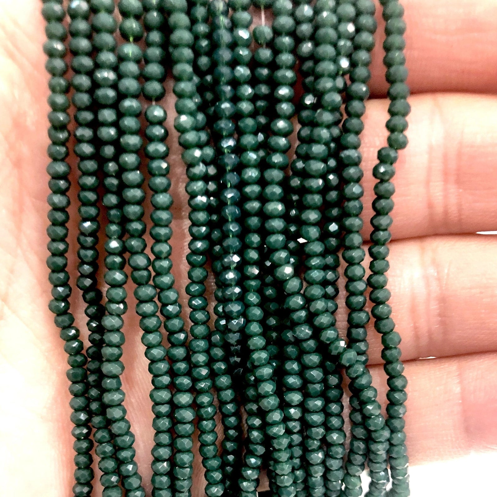 Crystal faceted rondelle 2mm Beads, PBC2C16