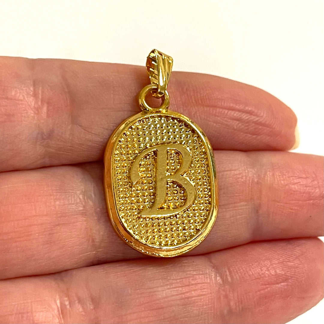 24Kt Gold Plated Brass Initial Pendants