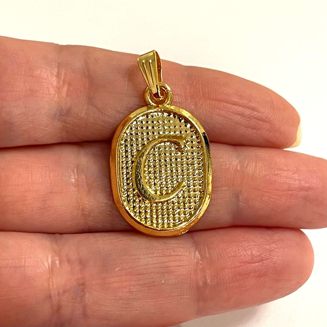 24Kt Gold Plated Brass Initial Pendants