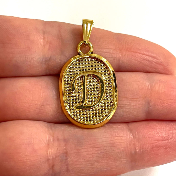 24Kt Gold Plated Brass Initial Pendants