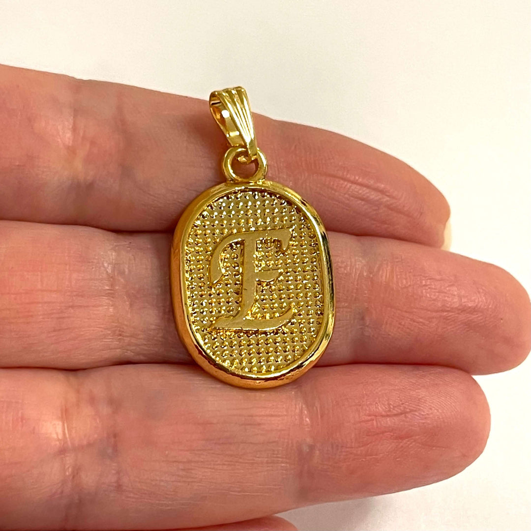 24Kt Gold Plated Brass Initial Pendants