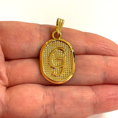 24Kt Gold Plated Brass Initial Pendants