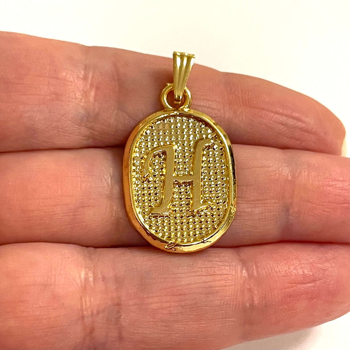 24Kt Gold Plated Brass Initial Pendants