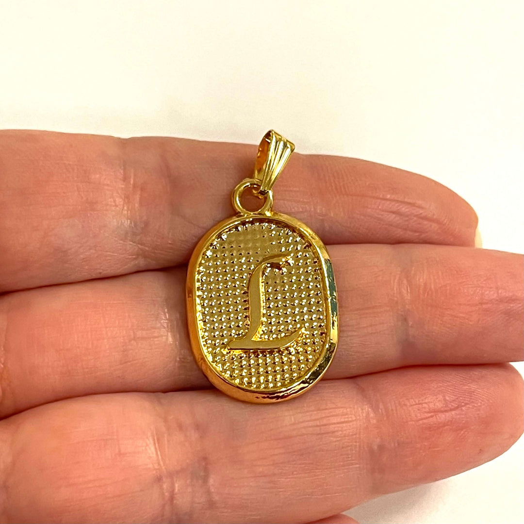 24Kt Gold Plated Brass Initial Pendants