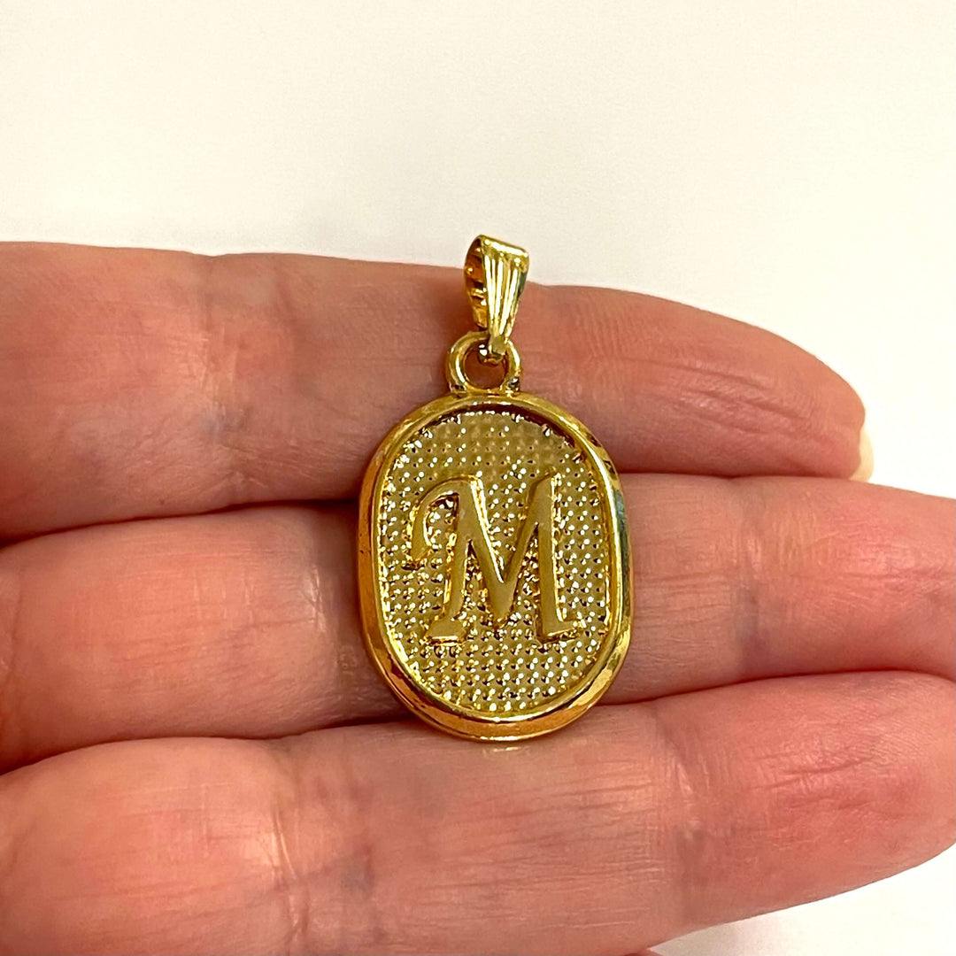 24Kt Gold Plated Brass Initial Pendants