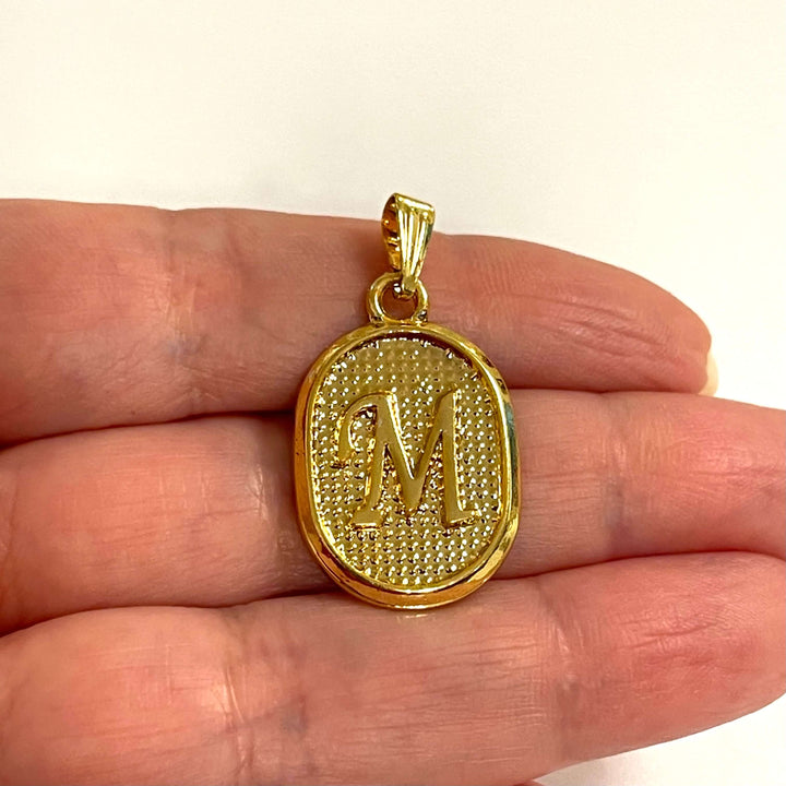 24Kt Gold Plated Brass Initial Pendants